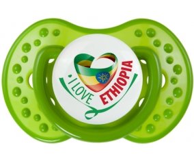 I Love Ethiopia Sucette LOVI Dynamic Vert classique