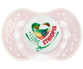I Love Ethiopia Sucette LOVI Dynamic Retro-rose-tendre classique