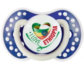 I Love Ethiopia Sucette LOVI Dynamic Bleu-marine phosphorescente