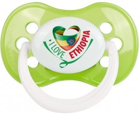 I Love Ethiopia Tétine Anatomique Vert classique