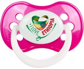 I Love Ethiopia Tétine Anatomique Rose foncé classique