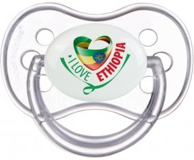 I Love Ethiopia Tétine Anatomique Transparente classique