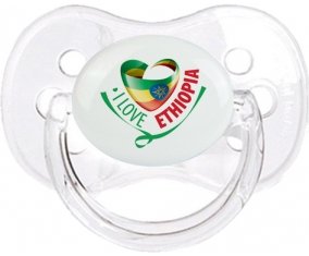 I Love Ethiopia Sucette Cerise Transparent classique