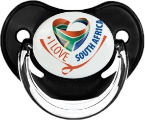 I Love South Africa Sucette Physiologique Noir classique