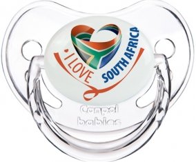 I Love South Africa Sucette Physiologique Transparent classique