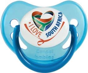 I Love South Africa Sucette Physiologique Bleue phosphorescente