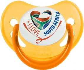 I Love South Africa Sucette Physiologique Jaune phosphorescente