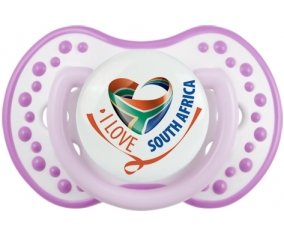 I Love South Africa Sucette LOVI Dynamic Blanc-mauve classique