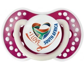 I Love South Africa Sucette LOVI Dynamic Fuchsia phosphorescente