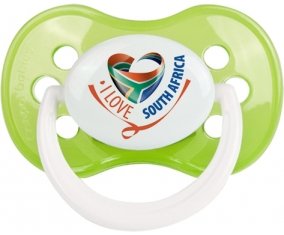 I Love South Africa Sucette Anatomique Vert classique