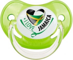 I Love Jamaica Tétine Physiologique Vert classique