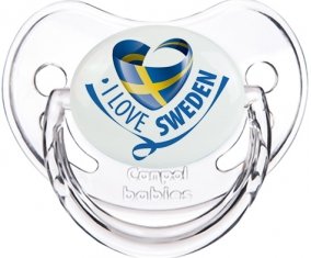 I Love Sweden Sucete Physiologique Transparent classique