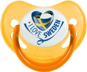 I Love Sweden Sucete Physiologique Jaune phosphorescente