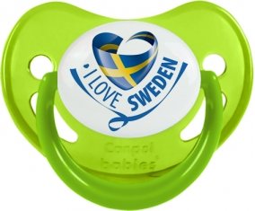 I Love Sweden Sucete Physiologique Vert phosphorescente