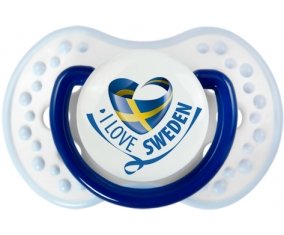 I Love Sweden Tétine LOVI Dynamic Marine-blanc-bleu classique