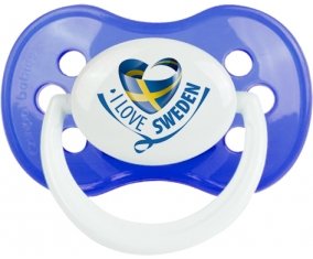 I Love Sweden : Sucette Anatomique personnalisée