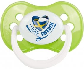 I Love Sweden Sucette Anatomique Vert classique