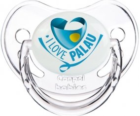 I Love Palau Sucette Physiologique Transparent classique