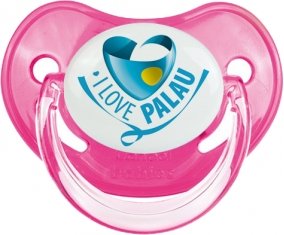 I Love Palau Sucette Physiologique Rose classique