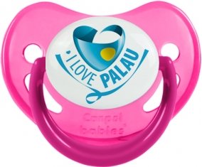 I Love Palau Sucette Physiologique Rose phosphorescente