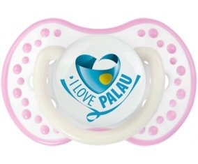 I Love Palau Sucette LOVI Dynamic Blanc-rose phosphorescente