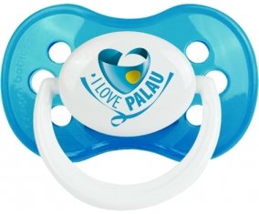 I Love Palau Tétine Anatomique Cyan classique
