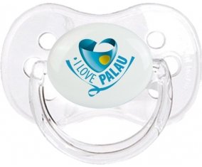 I Love Palau Sucette Cerise Transparent classique