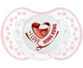 I Love Hong Kong Sucette LOVI Dynamic Retro-blanc-rose-tendre classique