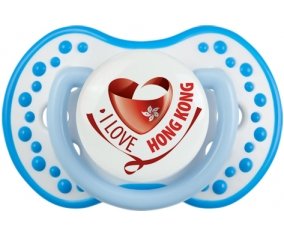 I Love Hong Kong Sucette LOVI Dynamic Blanc-bleu phosphorescente