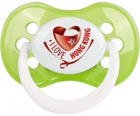 I Love Hong Kong Sucette Anatomique Vert classique