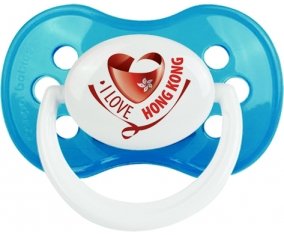 I Love Hong Kong Sucette Anatomique Cyan classique