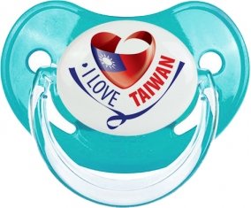 I Love Taiwan Tétine Physiologique Bleue classique