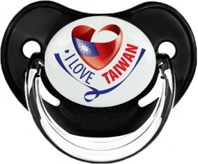 I Love Taiwan Tétine Physiologique Noir classique