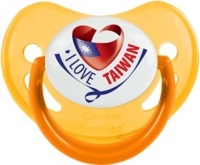 I Love Taiwan Tétine Physiologique Jaune phosphorescente