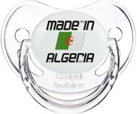 Made in algeria design 1 Sucette Physiologique Transparent classique