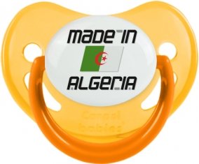 Made in algeria design 1 Sucette Physiologique Jaune phosphorescente