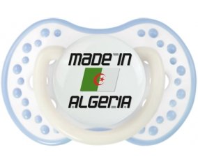 Made in algeria design 1 Sucette LOVI Dynamic Blanc-cyan classique