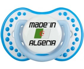 Made in algeria design 1 Sucette LOVI Dynamic Blanc-bleu phosphorescente