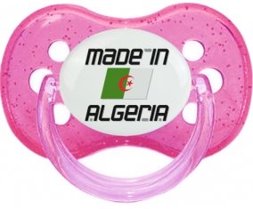 Made in algeria design 1 Sucette Cerise Rose à paillette