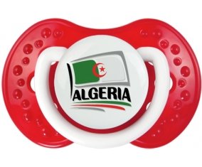 Flag Algeria design 1 Sucette LOVI Dynamic Blanc-rouge classique