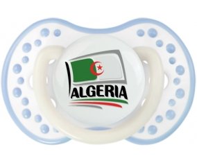 Flag Algeria design 1 Sucette LOVI Dynamic Blanc-cyan classique