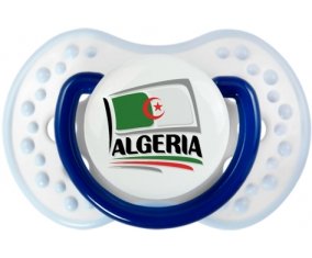 Flag Algeria design 1 Sucette LOVI Dynamic Marine-blanc-bleu classique