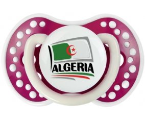 Flag Algeria design 1 Sucette LOVI Dynamic Fuchsia phosphorescente