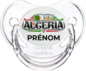 Algeria design avec prénom Tétine Physiologique Transparent classique