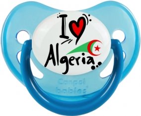 I love Algeria + drapeau Sucete Physiologique Bleue phosphorescente