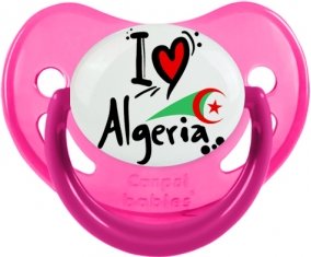 I love Algeria + drapeau Sucete Physiologique Rose phosphorescente