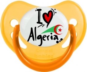 I love Algeria + drapeau Sucete Physiologique Jaune phosphorescente