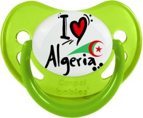 I love Algeria + drapeau Sucete Physiologique Vert phosphorescente