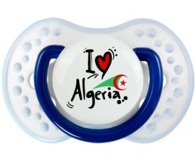 I love Algeria + drapeau Tétine LOVI Dynamic Marine-blanc-bleu classique