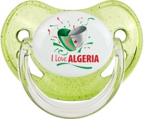 I love algeria design 3 Sucete Physiologique Vert à paillette